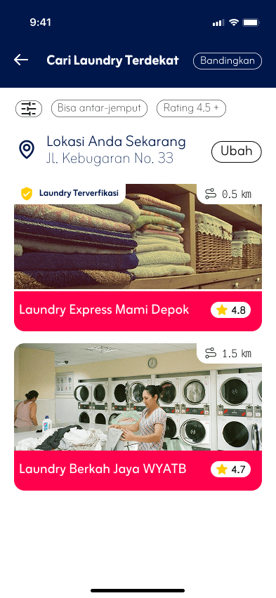 Kiloan App Screenshot 2