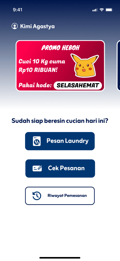Kiloan App Screenshot 1
